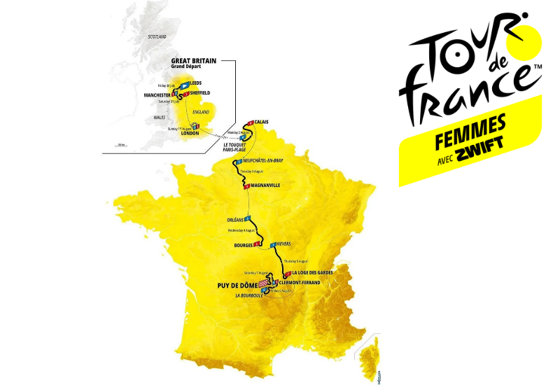Tour de France Femmes 2027 il percorso