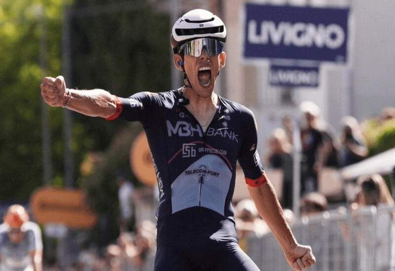 La superbe performance de Fancellu lors de la première étape du Giro d'Abruzzo
