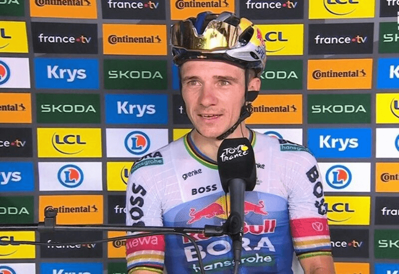 Tour de France: Evenepoel's emotion and the uphill triumph