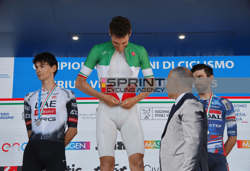 The Italian cycling championships are underway