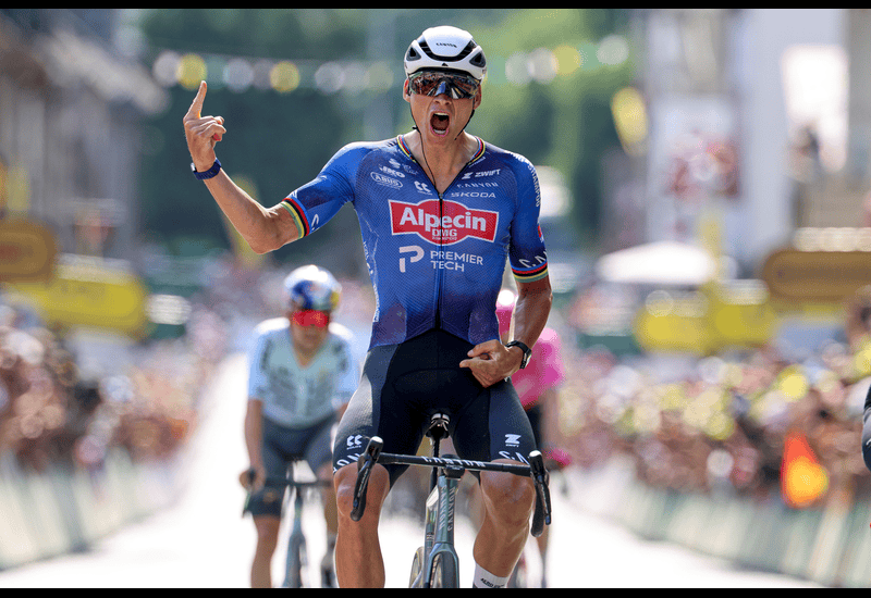 Tour de France: Van der Poel joy in Ussel