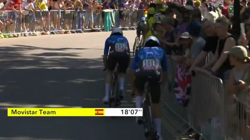 Cian Uijtdebroeks struggles at the Tour de France: fever and delays in the standings for the young Movistar rider