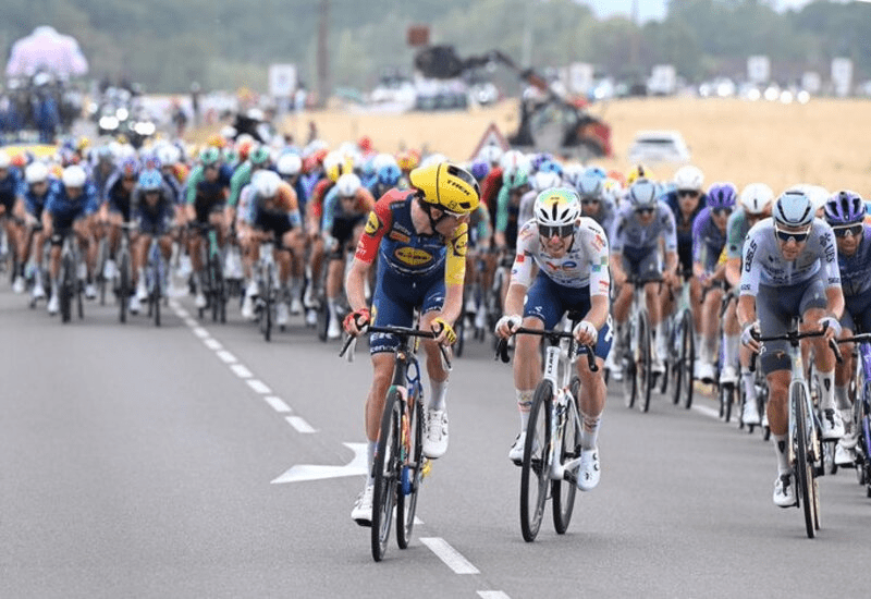 Lidl-Trek causes chaos on stage 12 of the Tour de France.