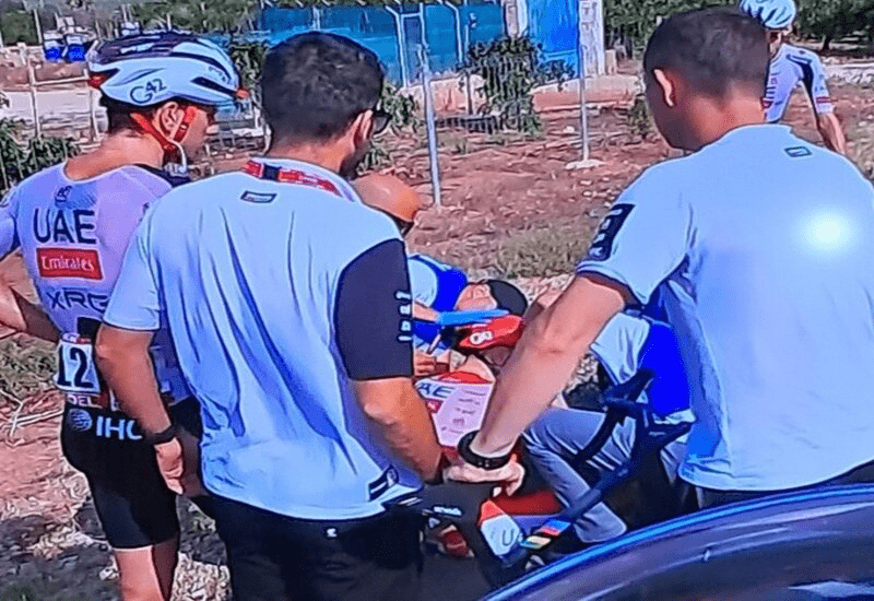 Incredible at the Vuelta: Pogacar crashes and retires!