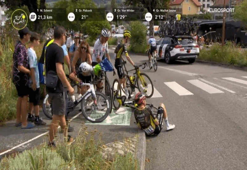 Vingegaard out of the Tour de France after shocking crash on stage 15